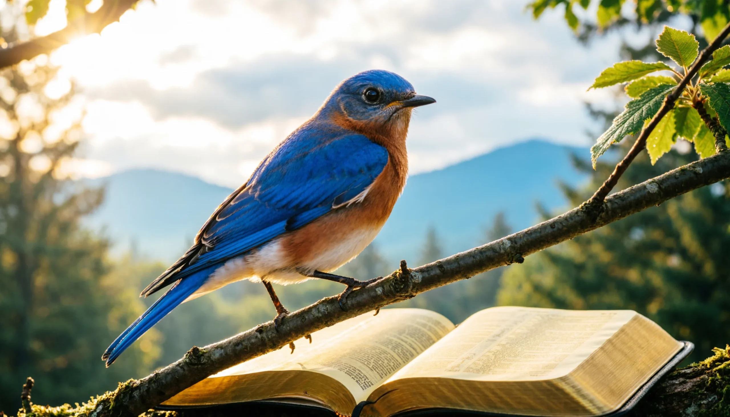 Bluebird With Scripture Bluebird Meaning in Bible and Spiritual Symbolism