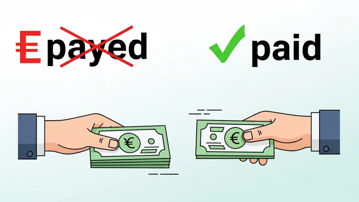 Paid vs Payed