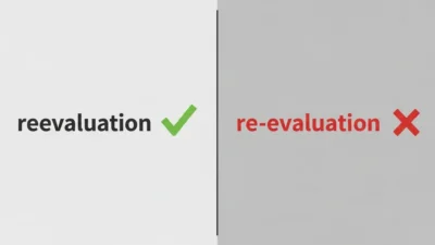 Reevaluation or Re-evaluation