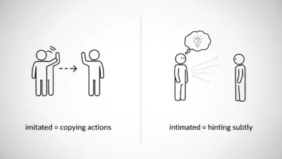 Imitated vs Intimated