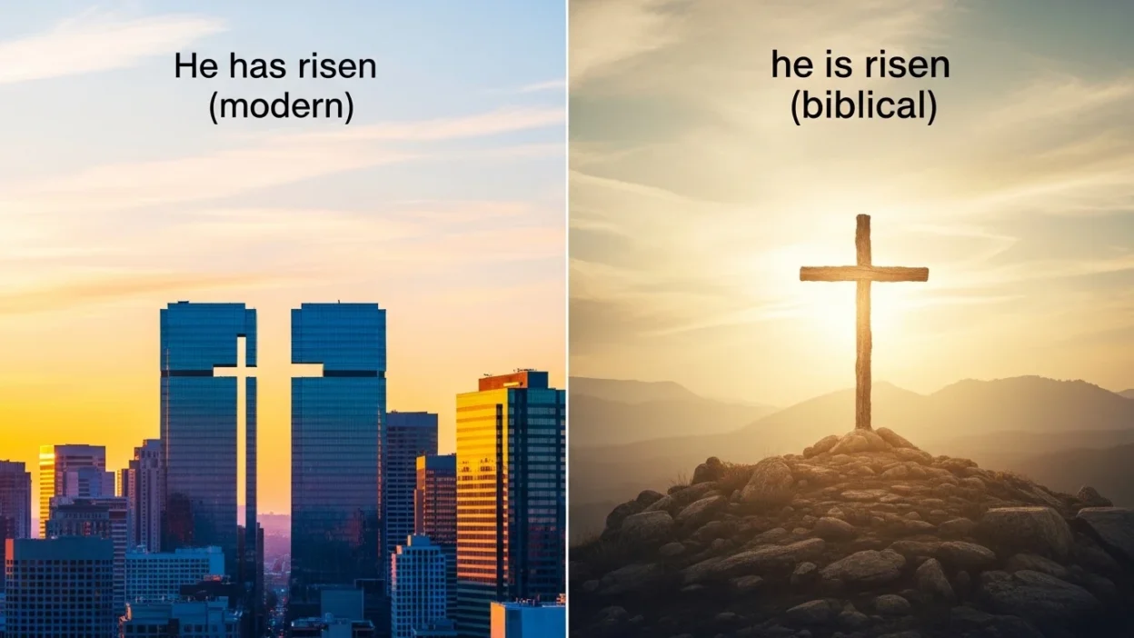 He Is Risen or He Has Risen