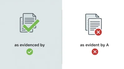 As Evidenced By or As Evident By