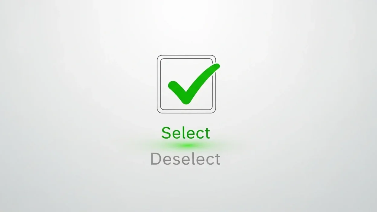 Unselect or Deselect