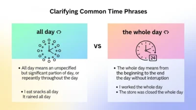 Whole Day or All Day