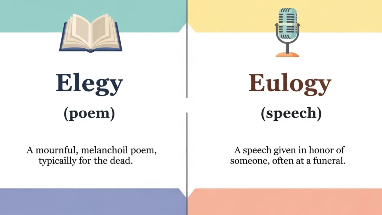 Elegy vs Eulogy