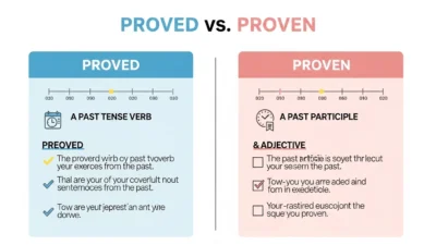 Proved vs Proven