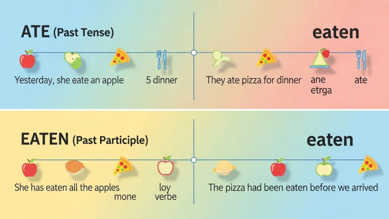 Eaten vs Ate