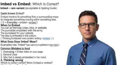 Imbed vs Embed