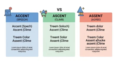 Accent vs Ascent vs Assent
