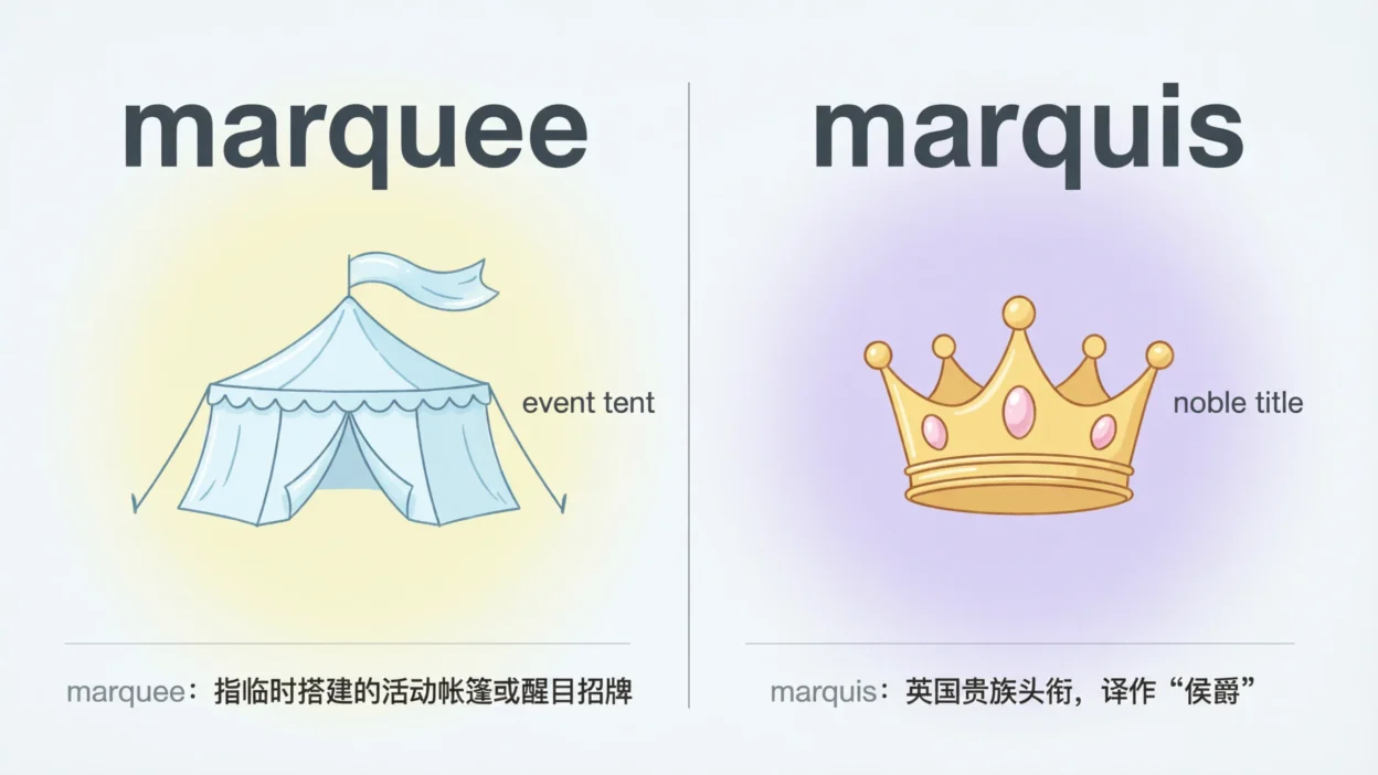 Marquee vs Marquis
