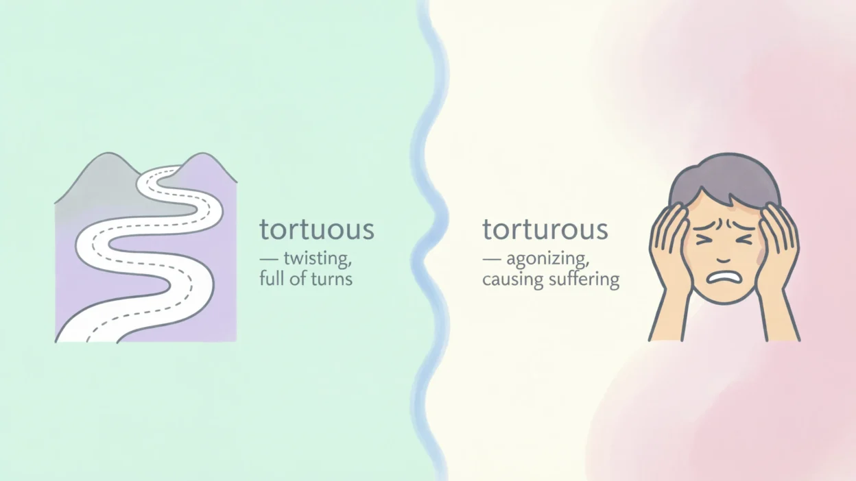 Tortuous vs Torturous