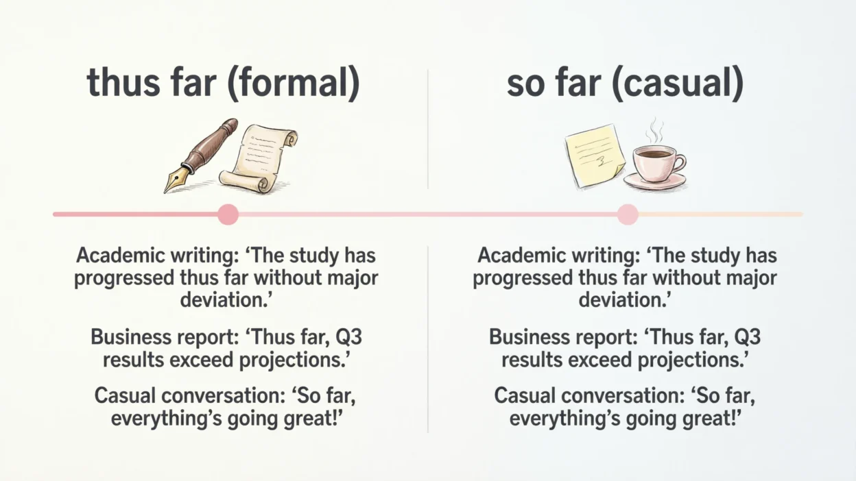 Thus Far vs So Far