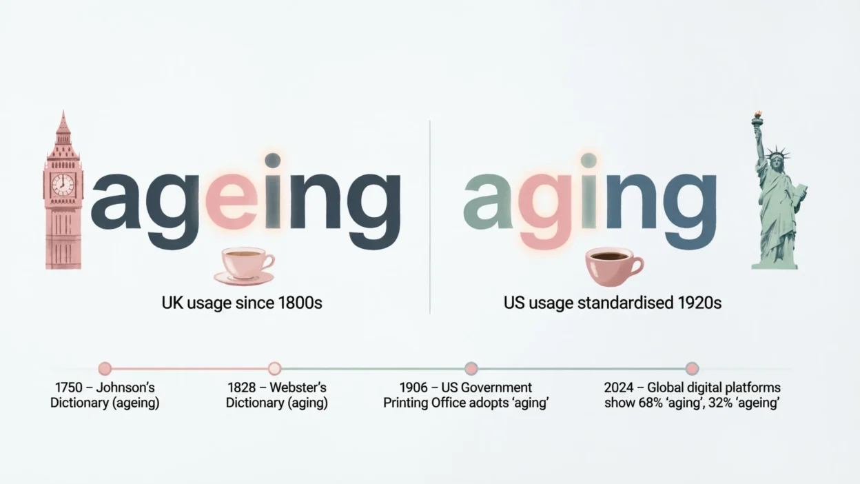 Ageing vs Aging