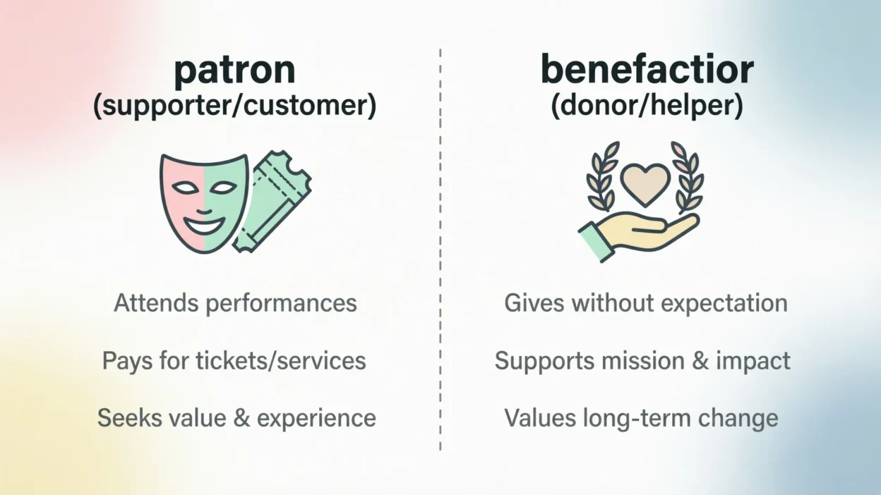 Patron vs Benefactor