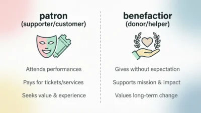 Patron vs Benefactor