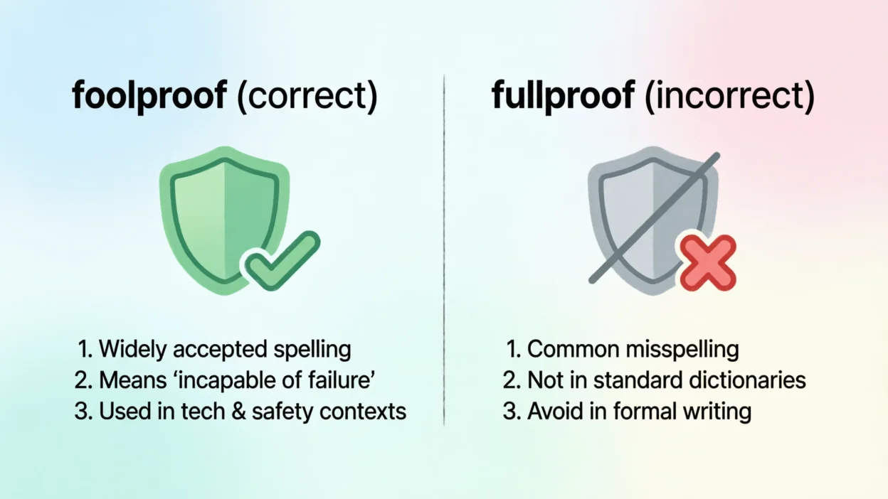 Foolproof vs Fullproof