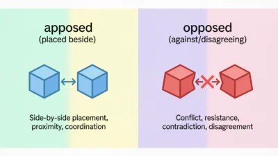 Apposed vs Opposed
