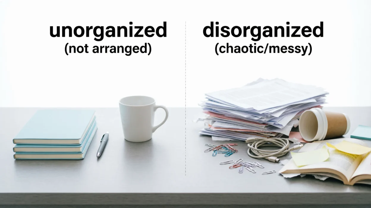 Unorganized vs Disorganized