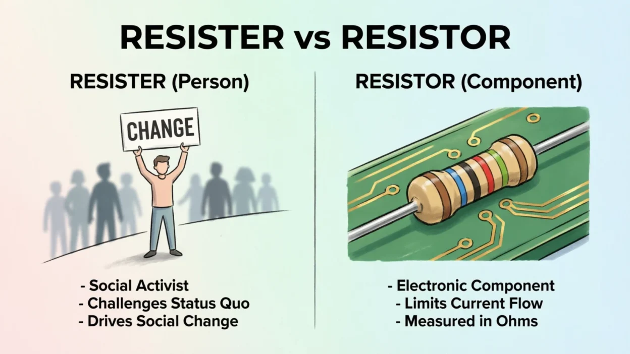 Resister vs Resistor