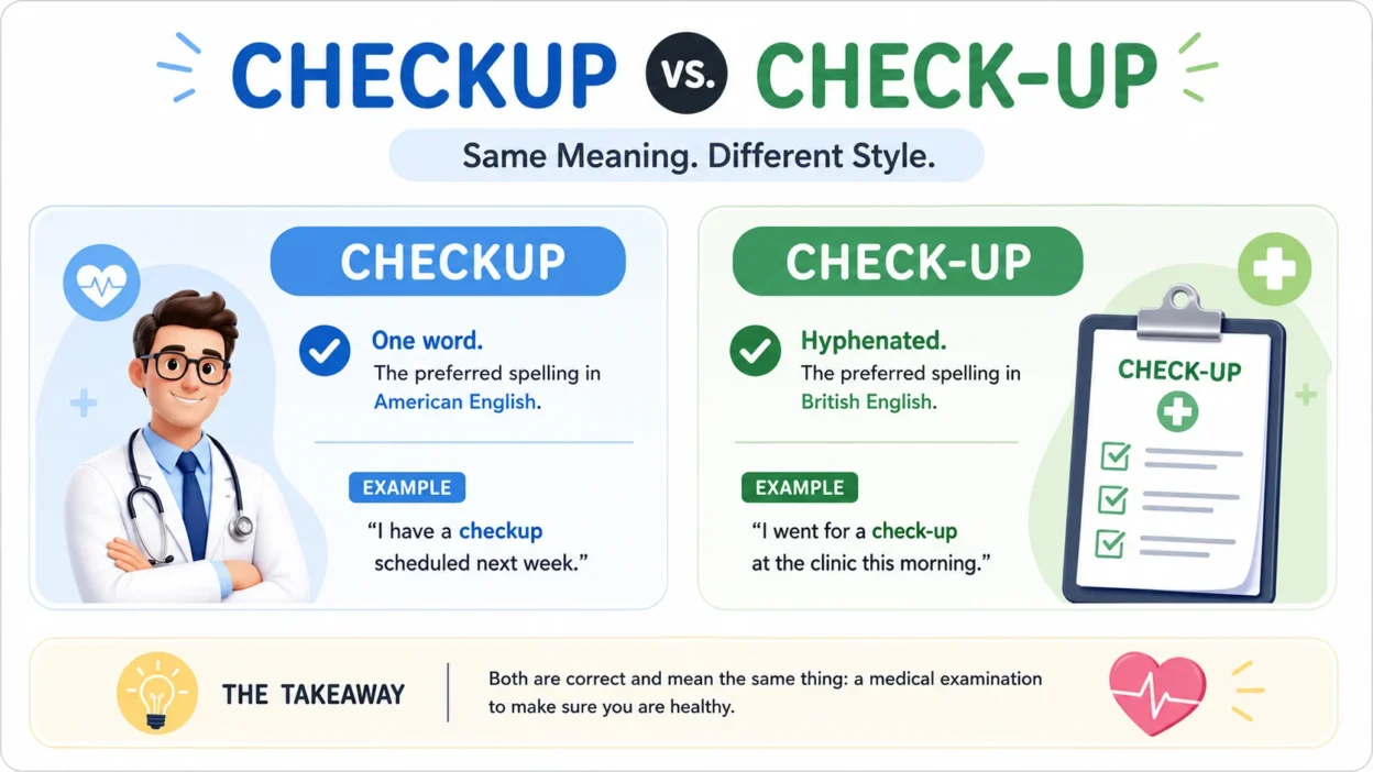 Checkup vs Check-Up
